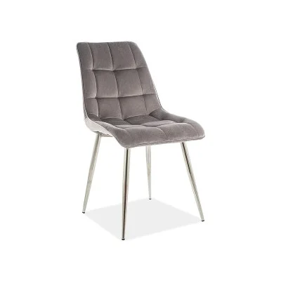 Kitchen chair CHIC VELVET chromium